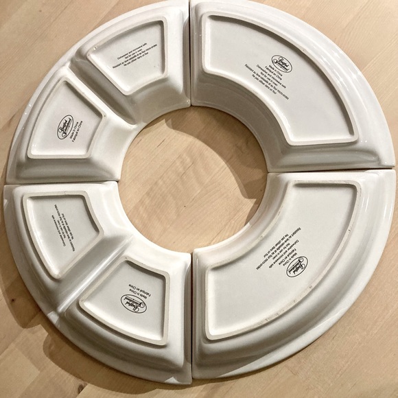 4 pcs ceramic party/serving trays set - Picture 3 of 4